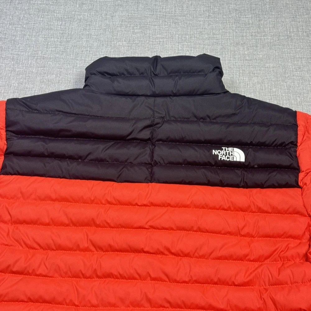 The North Face 700 Fill Down Puffer Jacket Mens Medium Red‎ Black Insulated